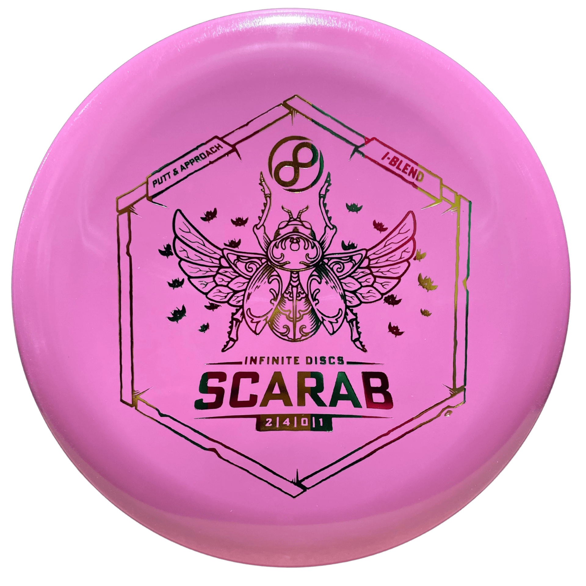 Pink Infinite Discs Scarab I-Blend disc golf putter
